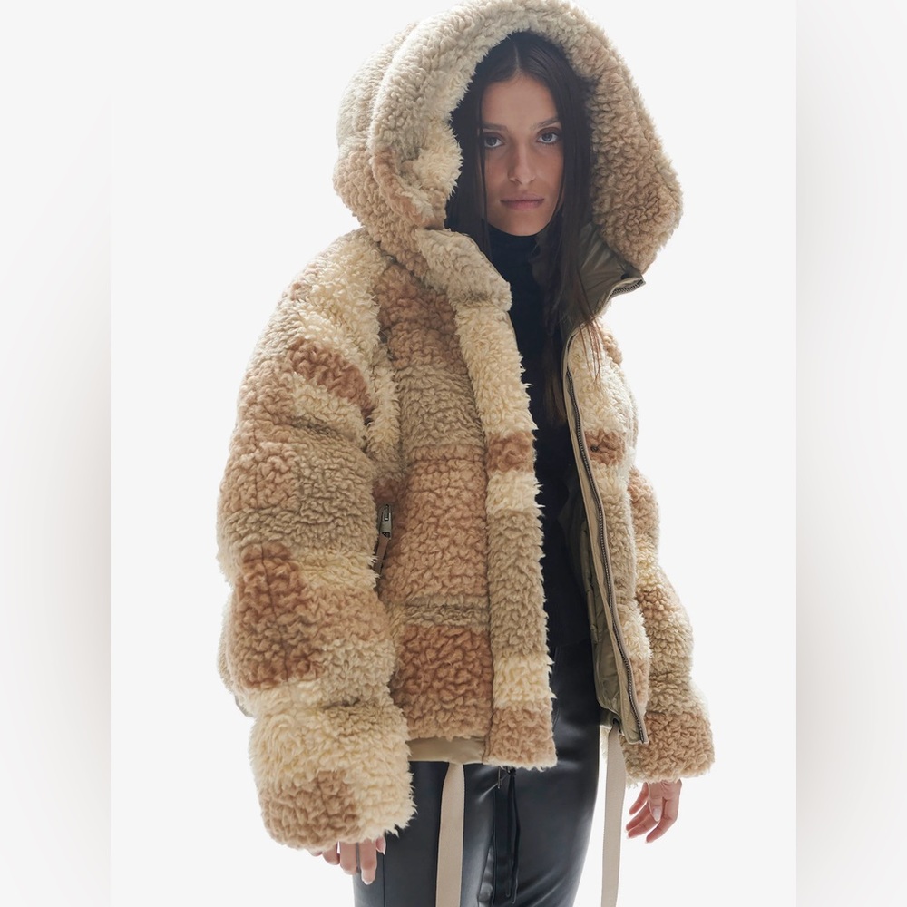 Holden Outerwear SHERPA DOWN PUFFER - NATURAL MIX
